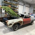 1970 Dodge Challenger RT Project Car with 383 engine and 3 speed transmission.