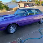 1970 Dodge Dart Purple RWD Manual swinger