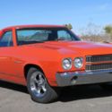 1970 EL CAMINO 350 CALIFORNIA CAR BLACK AND YELLOW PLATE, NEW PAINT AND INTERIOR