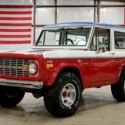 1970 Ford Bronco  10251 Miles Red/White/Blue SUV 302ci V8 3-Speed Manual