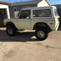 1970 Ford Bronco, 302V8 3 Speed on the column, very little surface rust w/ lift.