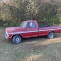 1970 Ford F100 Pickup Red RWD Manual Ranger XLT