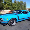 1970 Ford Mustang Boss 302 5.0L marti report grabber blue classic car 4 speed