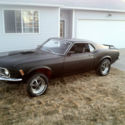 1970 Ford Mustang Boss 302 fastback project.  Calypso Coral V code 3.91 rear !
