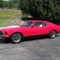 1970 Ford Mustang Mach 1 Fastback, Viper Red, White Int, Frame off Restoration