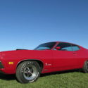 1970 FORD TORINO COBRA JET 429 4 SPD # MATCHING RED ON RED MUSTANG SHAKER HOOD