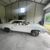 1970 Ford Torino GT Convertible, White Exterior/White Interior
