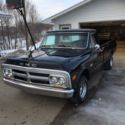 1970 GMC 1/2 ton pickup Rat Rod classic jet black truck