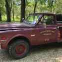 1970 GMC K2500 Pickup Red 4WD Manual Base
