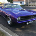 1970 Hemi Cuda Convertible Tribute 472 4 speed Plum Crazy Black Interior Restore
