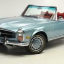 1970 Mercedes-Benz SL 280 Roadster Blue Metallic  Red Auto and A/C