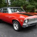 1970 NOVA 350/350 PERFORMANCE ENGINE AND TRANS PS 4-WHEEL PDB RED BLACK STRIPES