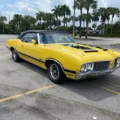 1970 Oldsmobile 442 Convertible Yellow W-30