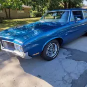 1970 Oldsmobile F-85 Coupe Blue
