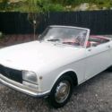 1970 Peugeot 304 Convertible White FWD Manual basic