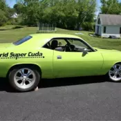 1970 Plymouth Barracuda Hybrid/Hemi Clean straight non cut body, Green
