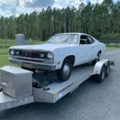 1970 Plymouth Duster Coupe White