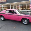 1970 Plymouth Duster Panther pink 340 auto disc brakes buckets Mopar Muscle