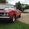 1970 Plymouth Road Runner 2dr coupe 383 red with black & silver interior