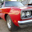 1970 Plymouth Road Runner 2dr coupe 383 red with black & silver interior