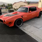 1970 Pontiac Firebird Sedan Orange Firebird