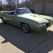 1970 Pontiac GTO Convertible Green RWD Manual Convertible 4-Speed