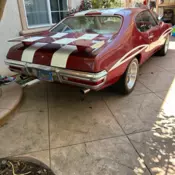 1970 Pontiac Le Mans Red