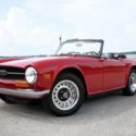 1970 Triumph TR-6 Red Convertible