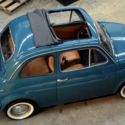 1970 Turquoise Fiat 500L, 1 owner, fully documented, restored.