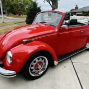 1970 Volkswagen Beetle Cabriolet Convertible Red