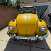 1970 Volkswagen Beetle Sedan Yellow