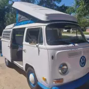 1970 vw bus baywindow campmobile, all electric with pop-top for sale