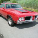 1971 442 W-30 clone Matador Red Hurst dual gate REAL W-25 hood REAL W-35 spoiler