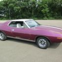 1971 AMC AMX Wild Plum Metallic with White Interior & 360 "GO" Package