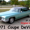 1971 Cadillac Coupe DeVille Original Low Mileage Caddy 37K Miles 71