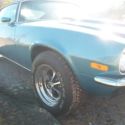 1971 camaro RS blue venal top 350 5.7 small block classic split bumper