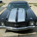 1971 Chevelle LS376/525 Black on Black sleeper approx 600 hp fuel injected .