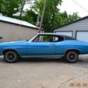 1971 CHEVELLE SS 454 4SPD 12 BOLT PS PDB BUCKETS ORIGINAL METAL MULSANNE BLUE