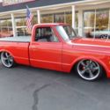 1971 Chevrolet C10 Torch red LS2 4 wheel disc Hounds Tooth Air Ride