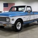 1971 Chevrolet C20 Longhorn 40458 Miles Blue & White Pickup Truck 350ci V8 Autom