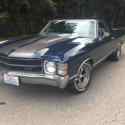 1971 Chevrolet El Camino Pickup Blue RWD Automatic Custom