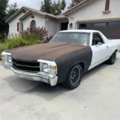 1971 Chevrolet El Camino Pickup White