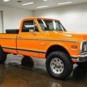 1971 Chevrolet K20 Cheyenne Super 23455 Miles Hugger Orange Pickup Truck 502 Big