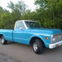 1971 CHEVROLET TRUCK C10, LONG BED, 2 TONE, 350, AUTO, FACT. A/C, NO RUST EVER!