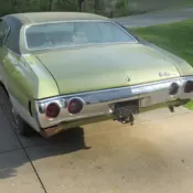 1971 chevy chevelle malibu coupe,starts and runs