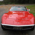 1971 Corvette LT1 Convertible - Red Body with black interior and white top