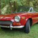 1971 Fiat 124 Sport Spider Red Classic Italian Pininfarina Abarth Sports Car