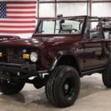 1971 Ford Bronco  35331 Miles Burgundy Pickup Truck V8 Manual