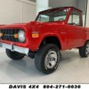 1971 FORD BRONCO Half Cab Classic Restored Truck/SUV 4x4 64133 Miles Red SUV  4