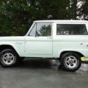 1971 Ford Bronco with 2.4 Liter BMW M21 Turbo Diesel Engine. 3 on the tree.